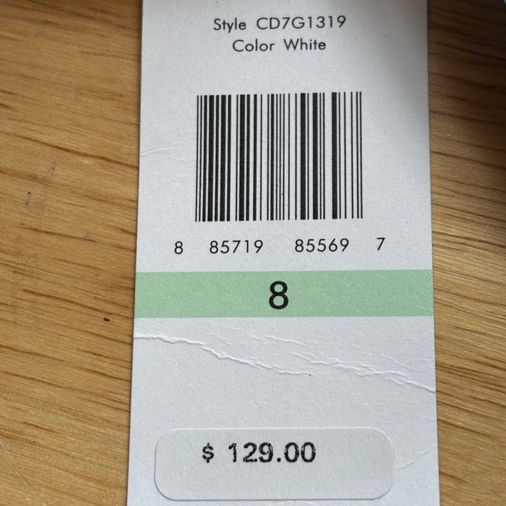 Calvin Klein White Wrap Dress Tie Waist Sleeveless Size 8 Midi - Picture 5 of 11